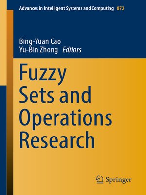 cover image of Fuzzy Sets and Operations Research
